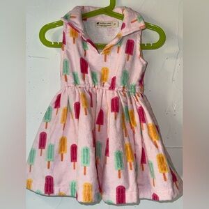 MONICA & ANDY PINK POPSICLE TERRY CLOTH SUNDRESS SZ 2T